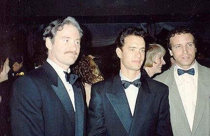Larry Hanks and his brothers Tom and Jim at an event
